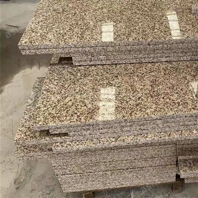 批发销售耐磨抗压光面荔枝面黄锈石花岗岩石板材 黄锈石花岗岩石材价格便宜