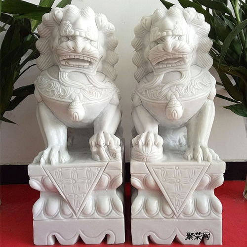 批发青石头狮子看门镇宅家用小号汉白玉小石狮子一对