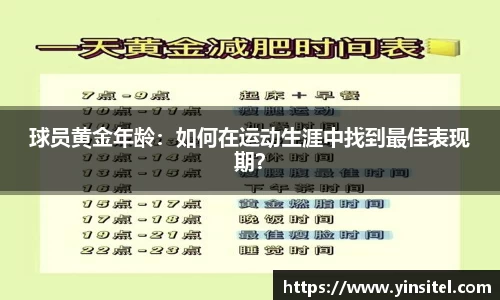 球员黄金年龄：如何在运动生涯中找到最佳表现期？